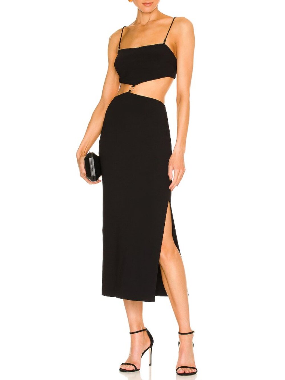 Bec + Bridge Alba Cut Out Midi Dress Cocktail Wedding Homecoming US 4 Small